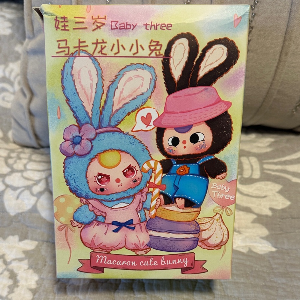 Baby Three Macaron Cute Bunny blind box. New.